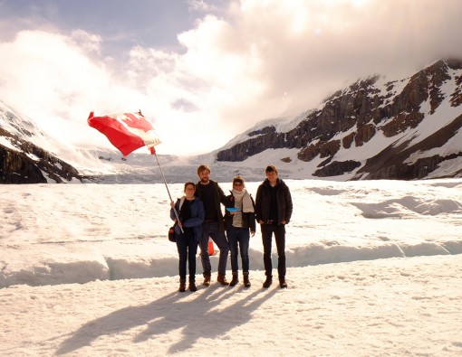 Athabasca Glacier samen