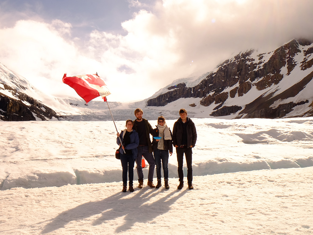 Athabasca Glacier samen